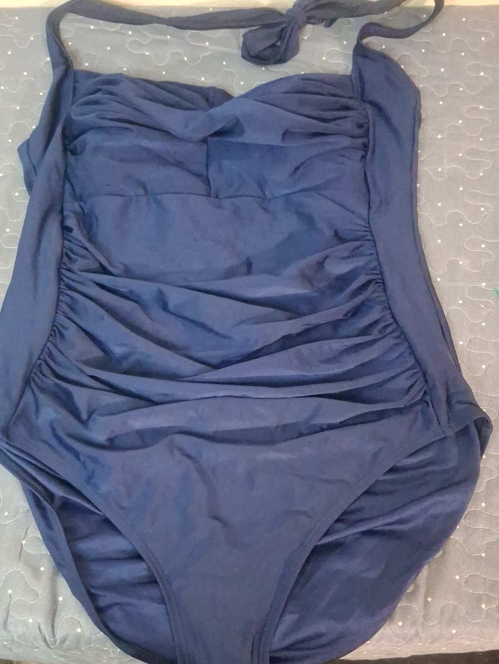 Smismivo Navy Ruched One-Piece Swimsuit size XL NWT